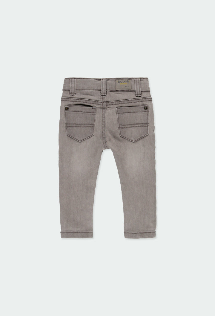 Pantalón denim elástico Boboli Gris