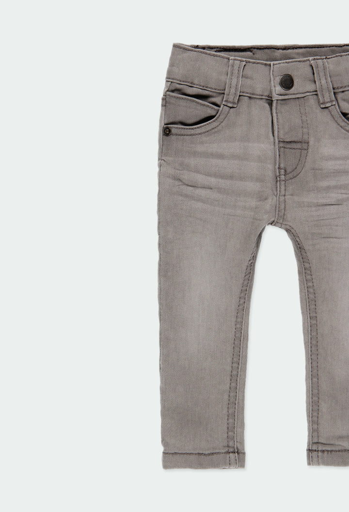 Pantalón denim elástico Boboli Gris