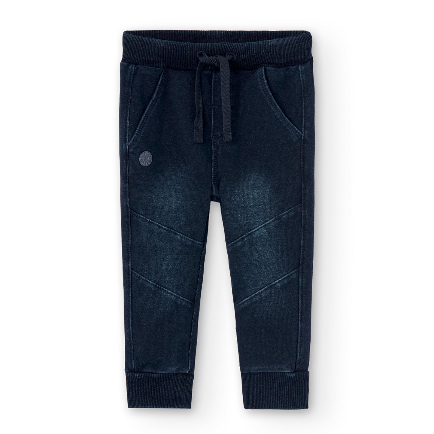 Pantalon Algodon Denim Boboli Azul Oscuro
