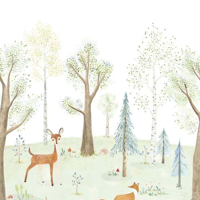 Decoración, Papel tapiz, Once Upon a Time, THE ENCHANTED FOREST WITH DOE