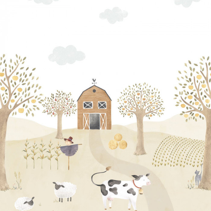 Decoración, Papel tapiz, Once Upon a Time, THE FARM ADVENTURES WITH COW
