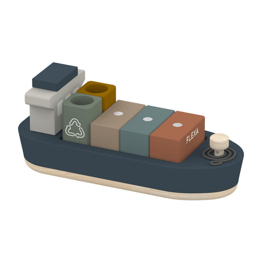 Barcos Transportador con Contenedores