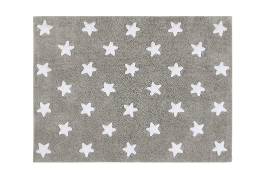 Alfombra Lorena Canals Estrellas Gris-Blanco