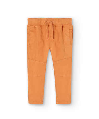 Pantalon Gabardina Boboli Naranja
