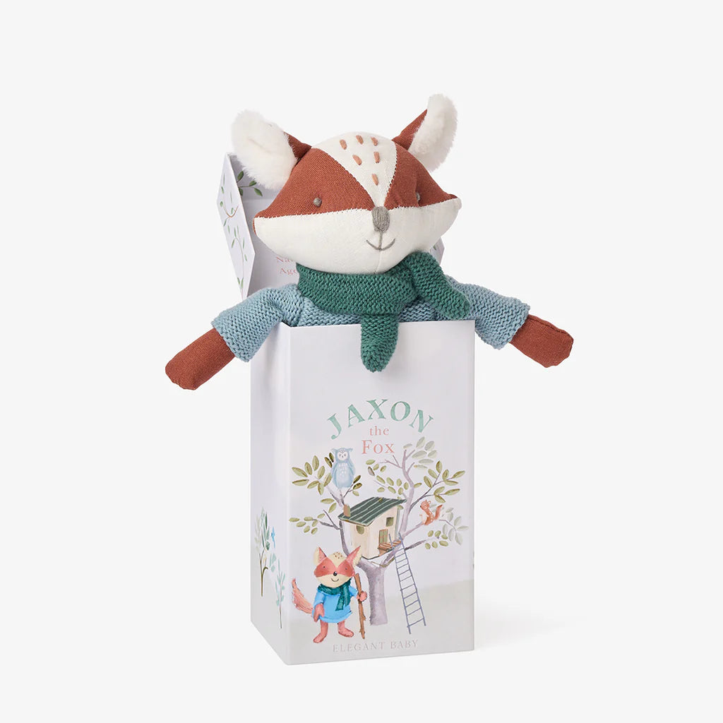 Muñeco en Caja Elegant Baby Zorro Lino