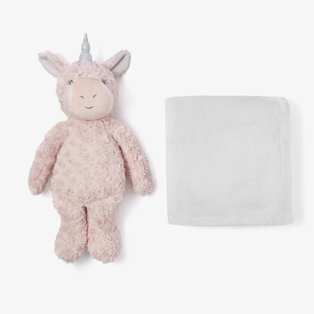 Muñeco con cobija Elegant Baby Unicornio rosa