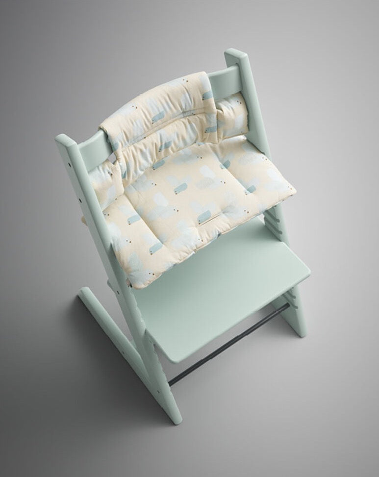 Cojín para la silla Stokke Tripp Trapp Pájaro Azul
