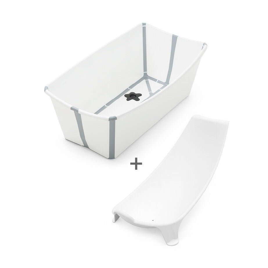 Combo Bañera Flexibath Stokke Blanca + Soporte