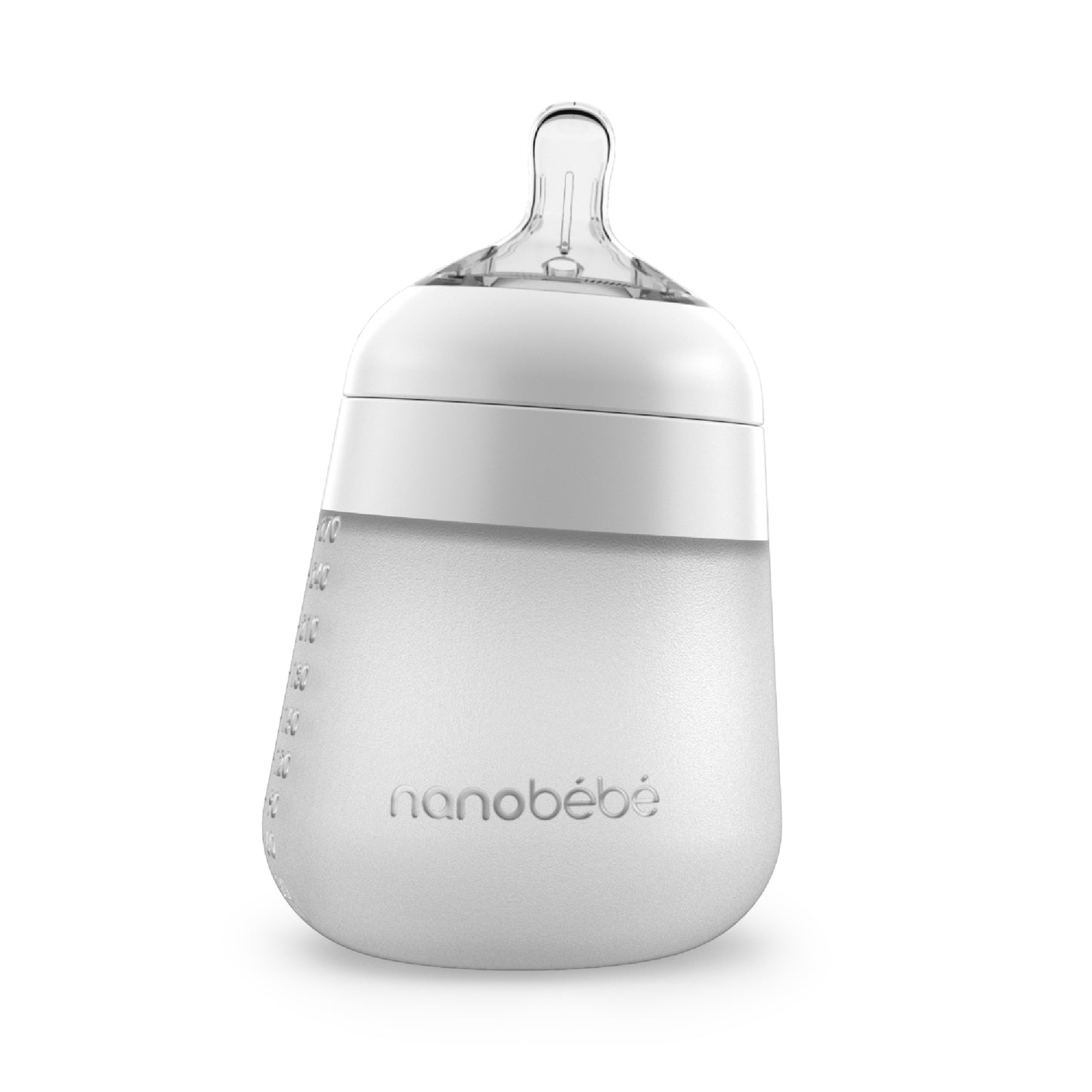 Biberon Flexy Nanobebe Blanco 260ml