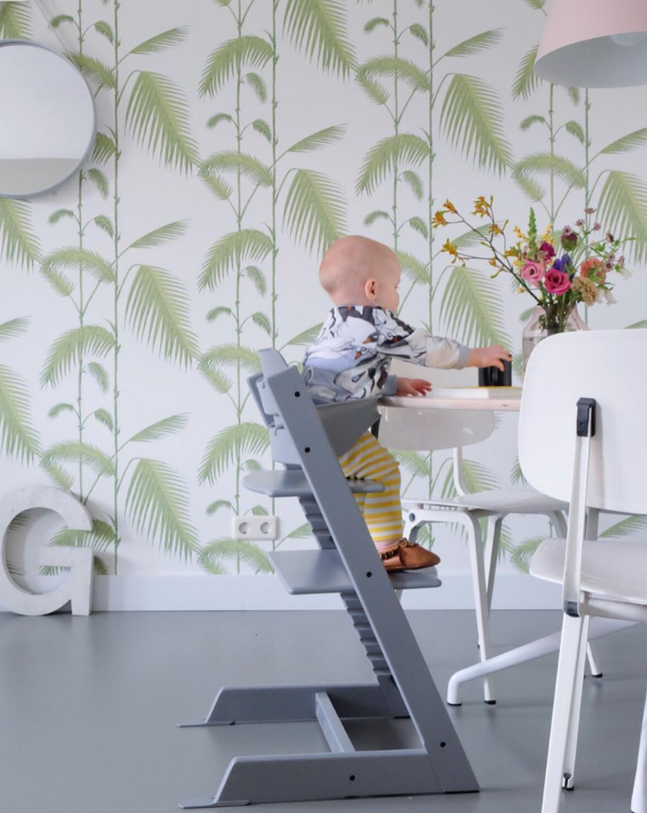 Baby Set Trona Stokke Gris Baby Set De La Silla Para Comer