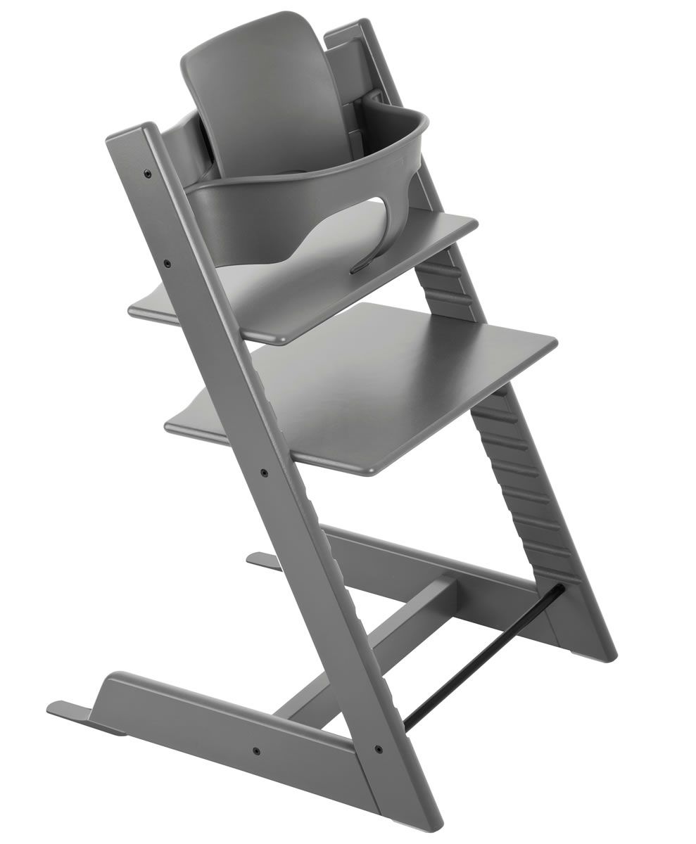 Baby Set de la silla para comer Stokke Tripp Trapp Storm Grey
